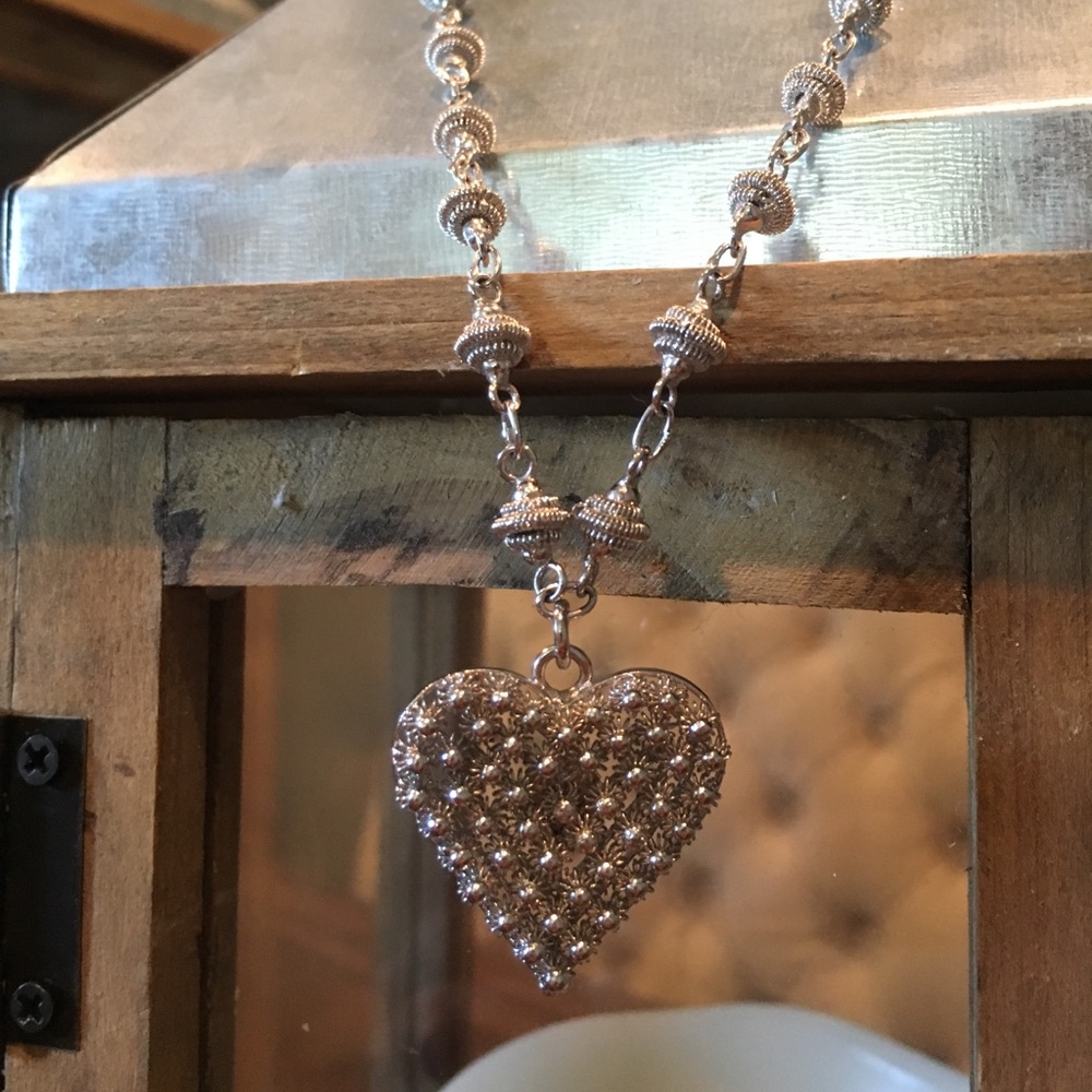 Sterling heart necklace
